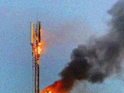 Cell tower fire caused by improper welding