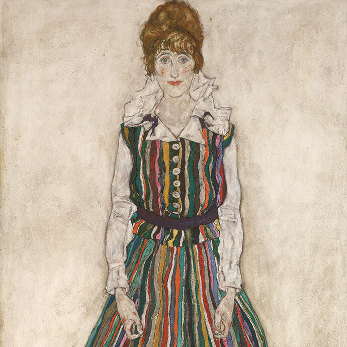Egon Schiele, Portrait of the Artist's Wife, 1915