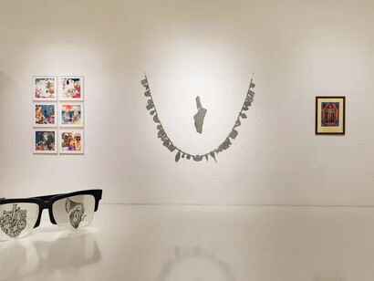 Various artists, Purvai: printmaking in Eastern India - Pedagogy to practice, exhibition view. Courtesy of Emami Art