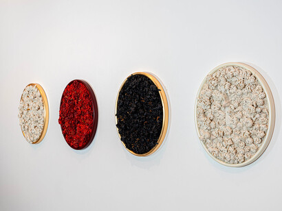 Melis Buyruk, Four birds and one soul, exhibition view. Courtesy of Leila Heller Gallery