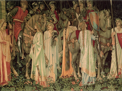 Tapeçaria. Holy Grail or San Graal tapestries (1890)