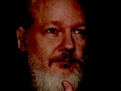 Assange el pasado 11 de abril al ser detenido
