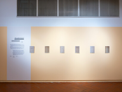 Various artists, Scrittura obliqua – Photography and poetry, exhibition view. Courtesy of Museo di Fotografia Contemporanea