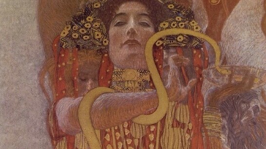 „Hygieia“ - Ausschnitt aus dem Fakultätsbild „Medizin“ (1862-1918) Gustav Klimt 
