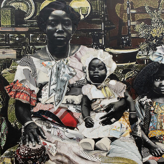 Stan Squirewell, Hot curlers and vaseline (detail), 2025. Courtesy of Claire Oliver Gallery