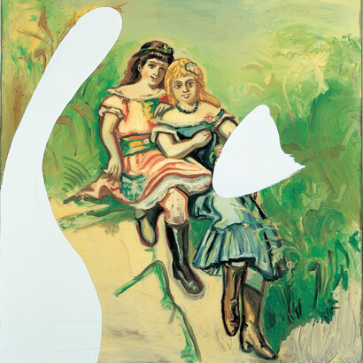 Julian Schnabel Las Niňas, 1997 Oil, resin, and enamel on canvas Collection of the artist © 2014 Julian Schnabel / Artists Rights Society (ARS), New York 