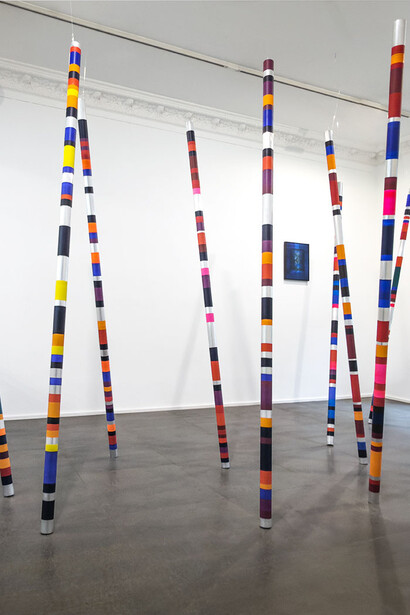 Markus Keibel, Patriarchy fades, the future rises, exhibition view. Courtesy of Luisa Catucci Gallery