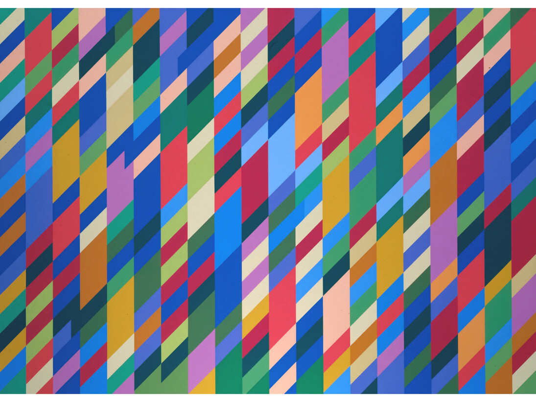 Bridget Riley, Nataraja 1993, Oil paint on canvas, 165.1 x 227.7 cm, Tate © Bridget Riley 2015. All rights reserved, courtesy Karsten Schubert, London