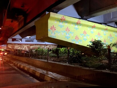 A bridge decoration in Hyderabad 