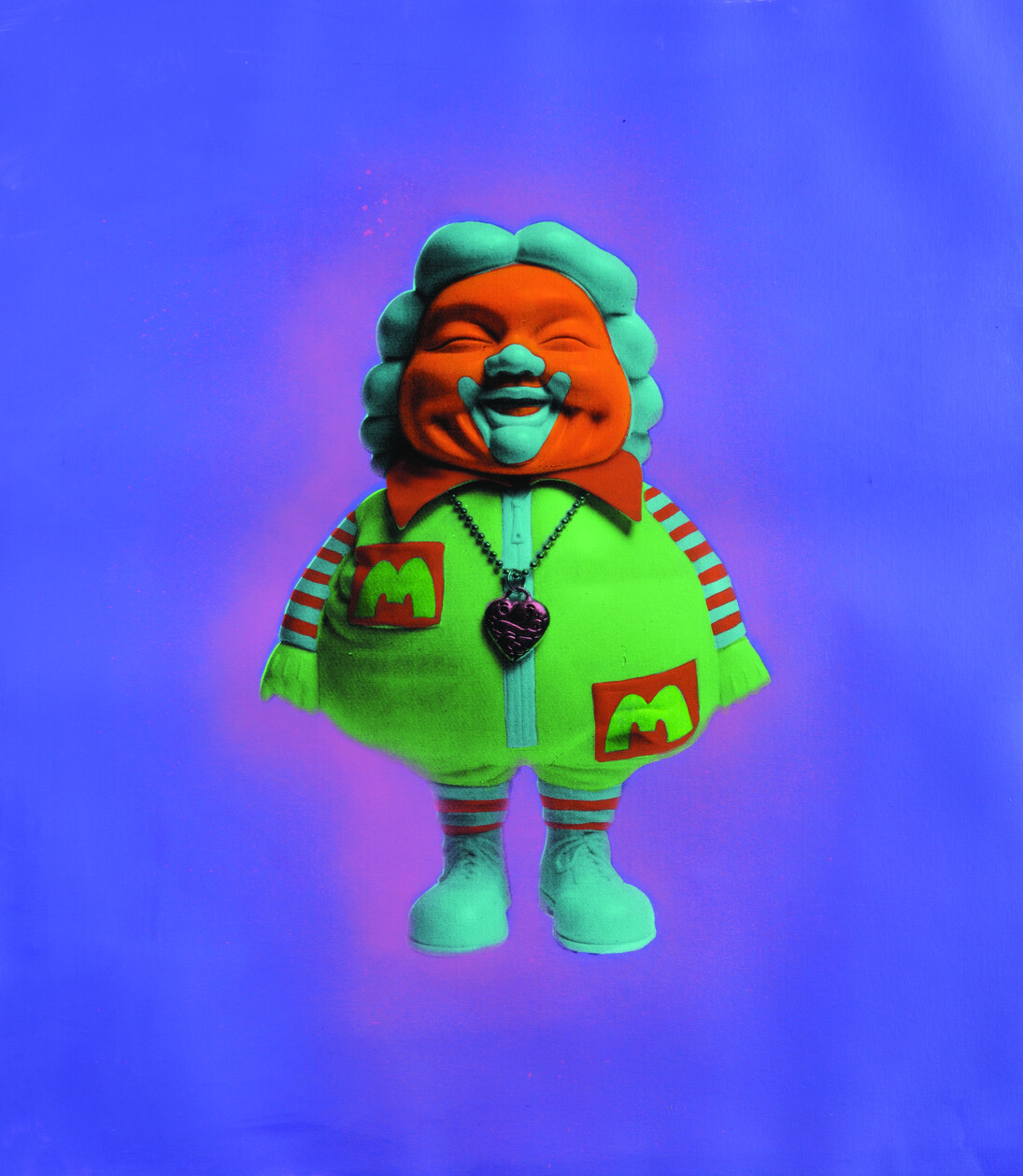 Mc Supersized 1, 51x61 cm, acrylic, spray paint and silkscreen ink on canvas. Unique piece