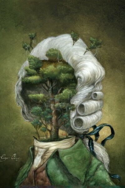 Illustrazione per la copertina di un'edizione del Barone rampante