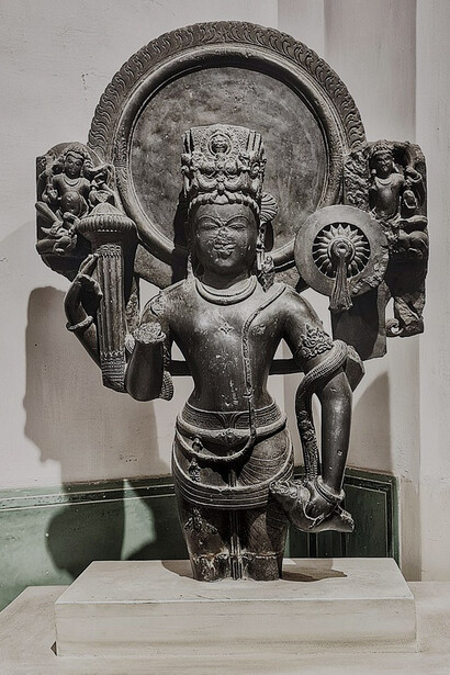 Chaturbhuj Vishnu, 10th century, Sambhar, Rajasthan, India