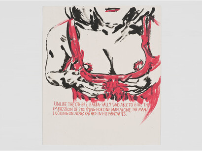 Raymond Pettibon, No title (Unlike the others), 2014, pen, ink, acrylic on paper, 51.5 x 30.5 cm, Courtesy Contemporary Fine Arts, Berlin