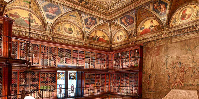 Pierpont Morgan's 1906 Library. Courtesy of Morgan Museum