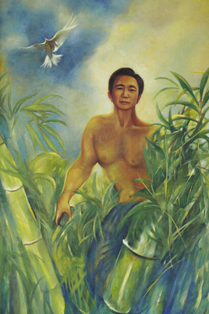 Pio Abad, Reproduction of oil painting found in the presidential chambers depicting Ferdinand Marcos as Malakas (The Strong One)