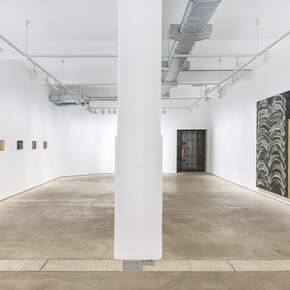 Basil Beattie, Another place: paintings from the 90s, exhibition view. Courtesy of Hales Gallery