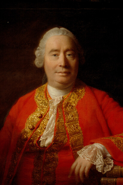 Compreenda como as filosofias de descartes e hume moldaram a visão moderna sobre conhecimento certeza e existência. Representação de David Hume, pintado pelo artista Allan Ramsay