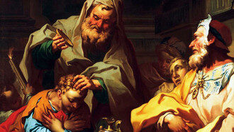 Pietro Ligari - Davide consacrato re dal profeta Samuele, Collezione Credito Valtellinese