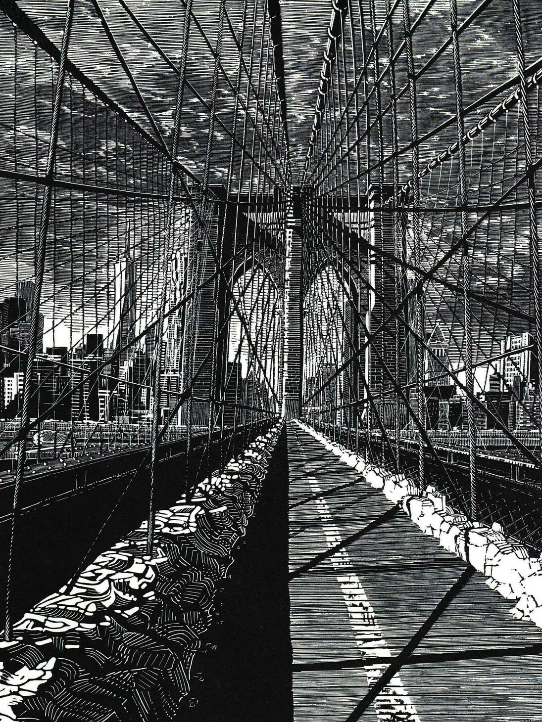 Anne Desmet, Brooklyn Bridge, New Day - 24 x 17 cm