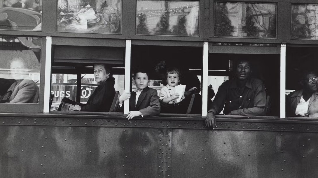 Robert Frank, Trolley, New Orleans (detail), 1955 (negative); 1969 (print). Courtesy of Philadelphia Museum of Art