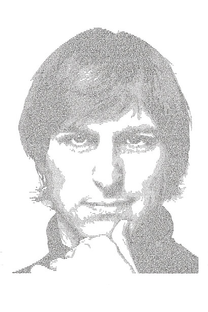 Annemarie Wright, Steve Jobs - Apple 1, 116 x 92 cm (framed)