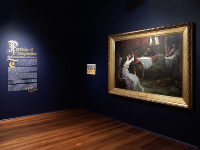 Paradise of imagination: medieval & modern encounters, exhibition view. Courtesy of Dunedin Public Art Gallery