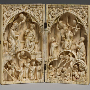 Diptych with the coronation of the virgin and the last judgment, ca. 1260–70. Courtesy of the Metropolitan Museum of Art