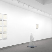 Sol LeWitt, Early drawings (1968-1975), related structures, and prints, exhibition view. Courtesy of Krakow Witkin Gallery