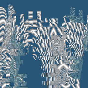 Thermo Pattern, 180x120, Blue, Almagul Menlibayeva