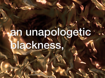 Tony Cokes, The Queen is Dead, Fragment 2, 2019 (video still). Courtesy the artist, Greene Naftali, New York, Hannah Hoffman, Los Angeles, and Electronic Arts Intermix, New York