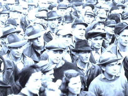 Trabajadores en Nueva York, década de los treinta del siglo XX