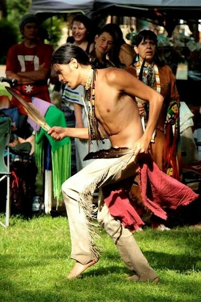 Pow Wow en Oregón. Danza de tambores. Foto: Sabrina Guitart