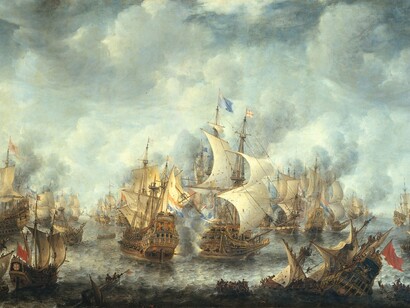 Enfrentamiento de las armadas española y británica
