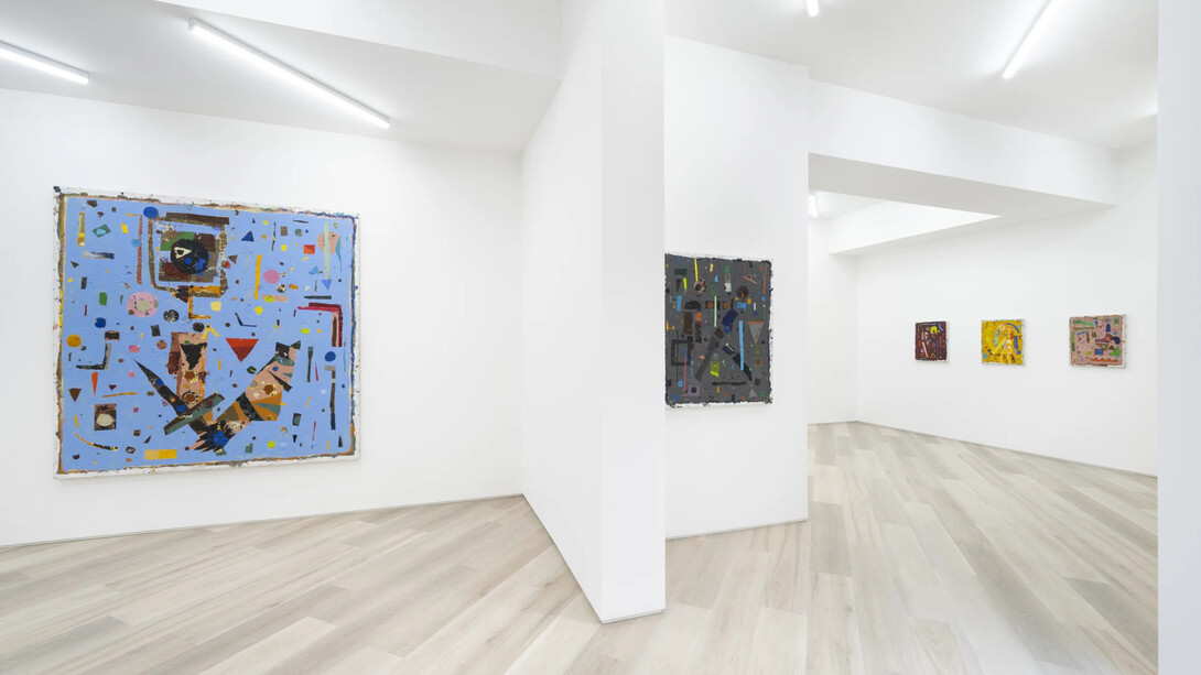 Martin Daiber, Onda expansiva (expanding wave), exhibition view. Courtesy of Beers Gallery