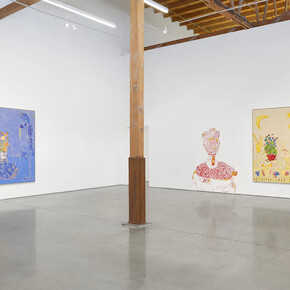 Paulo Nimer Pjota, Na boca do sol II, exhibition view. Courtesy of François Ghebaly Gallery