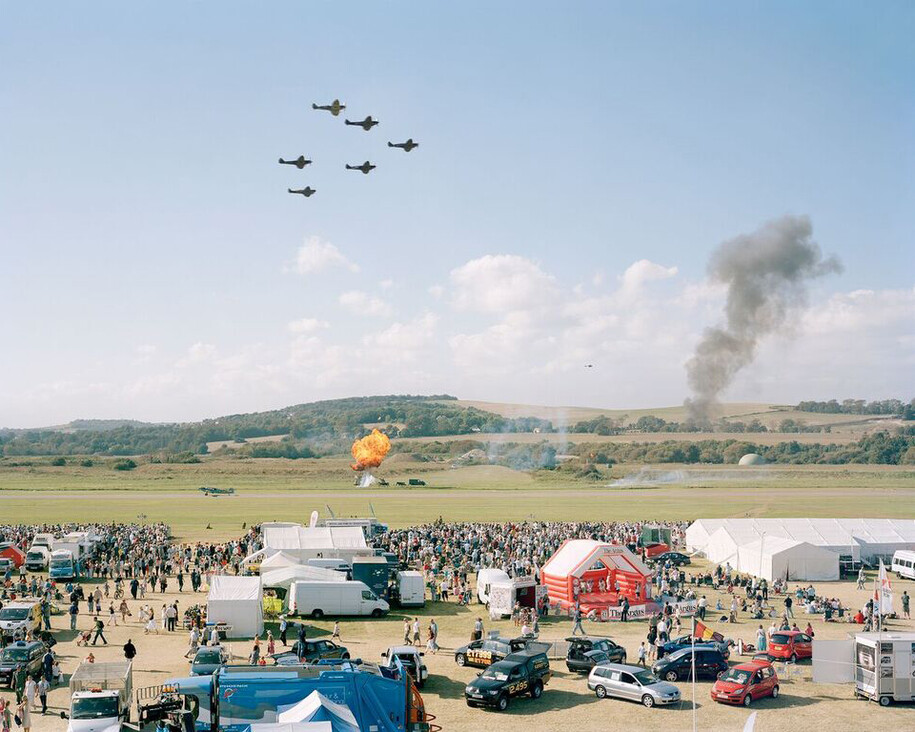 Simon Roberts, Battle of Britain Memorial Flight, Shoreham Air Show, West Sussex, 15 September 2007 © Simon Roberts, Courtesy of Flowers Gallery
 