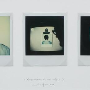 Mario Fonseca, L’observation de soi même 3, 1982/2014, Polaroid on cardboard, 19 x 37 cm, Unique. ©  the  artist,  courtesy  of  CF-LART