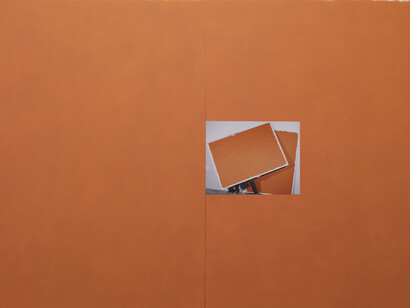 Dominique Figarella, Sans titre, 2009, digigraphie et acrylique sur aluminium, 220 x 300 x 1,5 cm, courtesy galerie anne barrault
