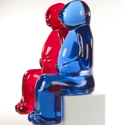 In 2010, Mauro Perucchetti's "Jelly Baby" emerged as a testament to his contemporary artistry, seamlessly blending pigmented resin on granite