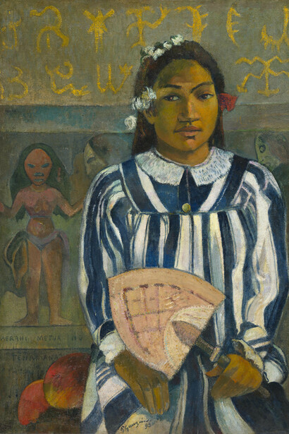 Paul Gauguin. Merahi metua no Tehamana (Tehamana Has Many Parents or The Ancestors of Tehamana), 1893. The Art Institute of Chicago, gift of Mr. and Mrs. Charles Deering McCormick.