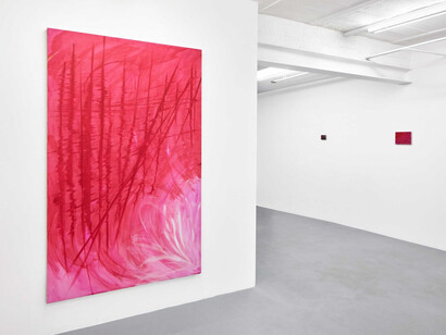 Augusta Lardy Micheli, Walk with me, vue d'exposition. Avec l'aimable autorisation de la Galerie Lange + Pult