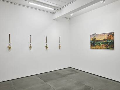 Jaime Lauriano, Eu estou aqui com toda a minha gente, vista da exposição. Cortesia de Nara Roesler