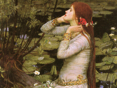John William Waterhouse, Ofelia, 1894 (detalle)