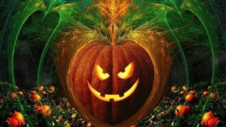 Calabaza terrorífica de Halloween 