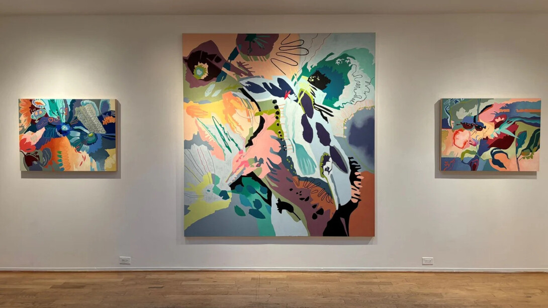 Yumiko Glover, Evanescent echoes, exhibition view. Courtesy of Launch Gallery