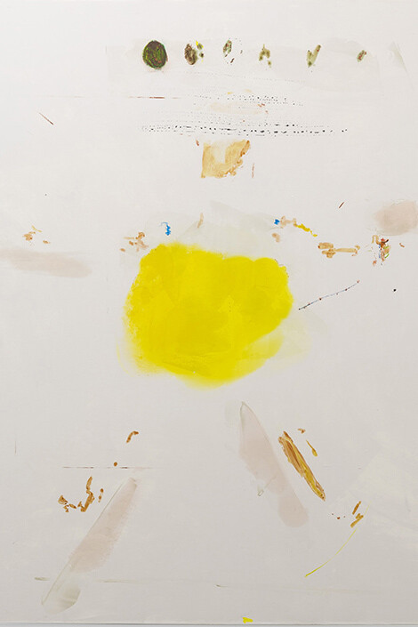 Henry Chapman, Suicide Bomber, 2014, oil and graphite on canvas, 72 x 54 inches