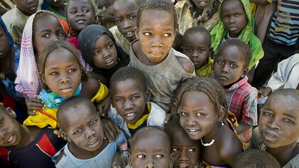 Refugee children from Darfur