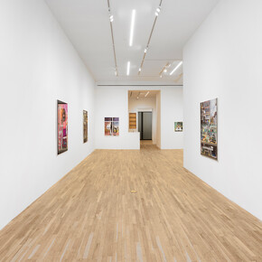 Melissa Brown, Window shopping, exhibition view. Courtesy of Derek Eller Gallery 