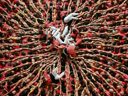 La tradición de los 'castellers' es muy fuerte en Cataluña