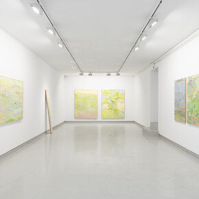 Jiŏn Kiim, Grass pillow, exhibition view. Courtesy of Galeria Presença